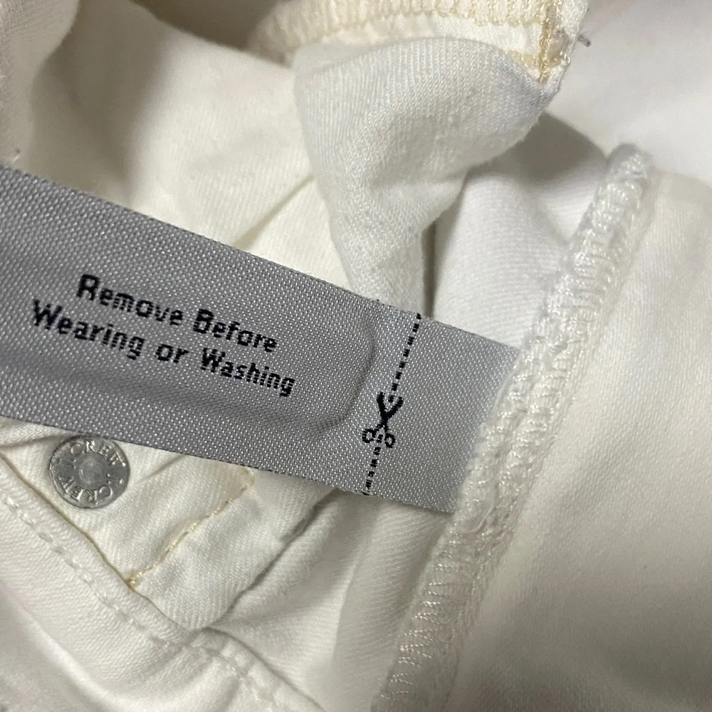 J Crew White Toothpick SkinnyDenim Jeans